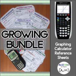 25+ graphing calculator reference sheets!