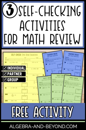 Mastering Math: Self-Checking Activities for Effective Review