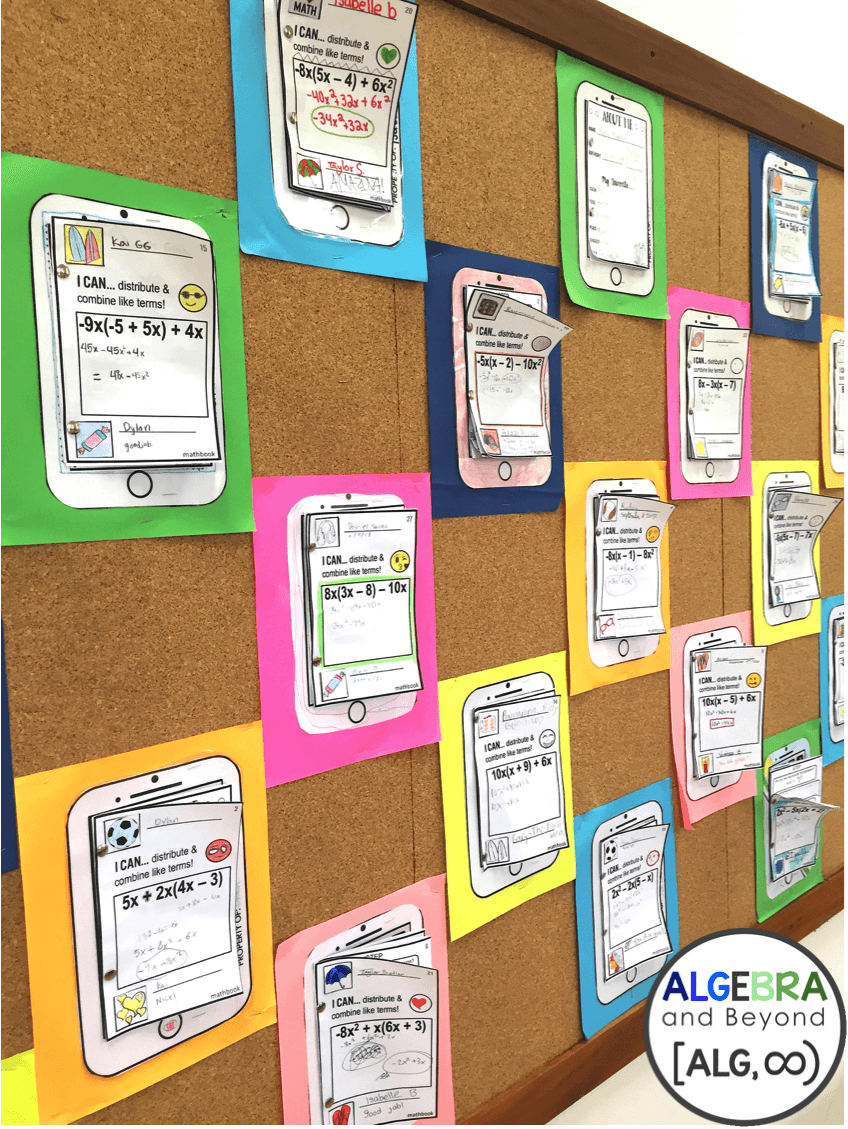 Hang up iMath activities on display and continue to add more activities throughout the year!