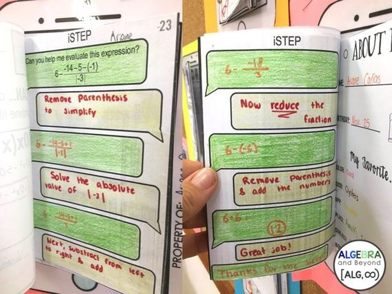 iStep is a math activity on order of operations is for students to verbally communicate math concepts. Perfect activity for your Algebra class!